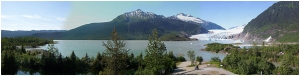 Mendenhall Lake and Glacier from the Visitor's Center (June 2006)